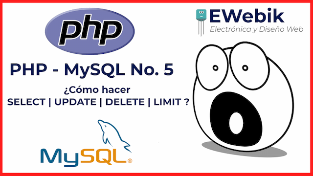 Select, Update, Delete MySQL PHP